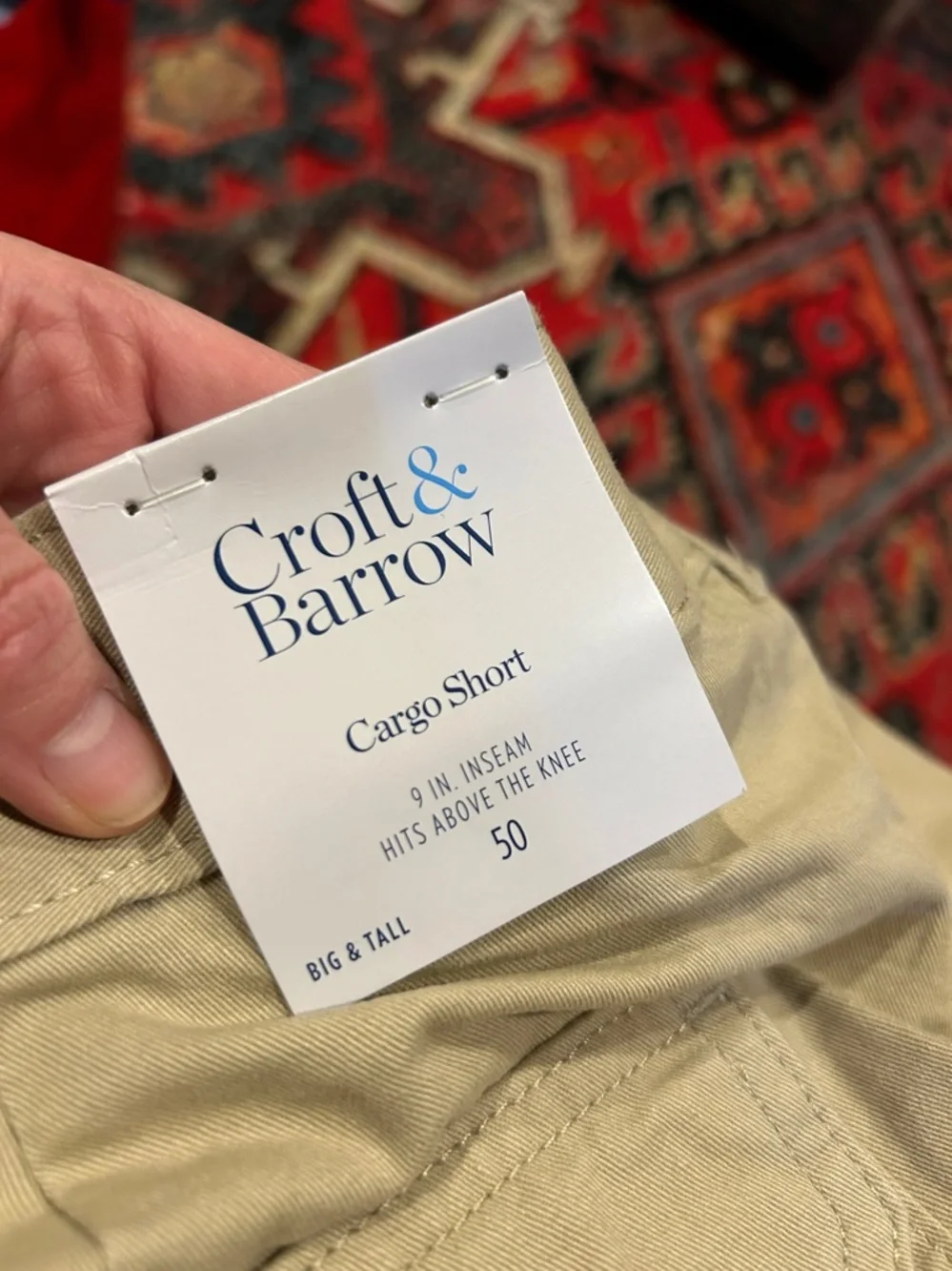 NWT Croft & Barrow size 50 cargo shorts